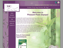 Tablet Screenshot of pleasantpawsdayspa.com